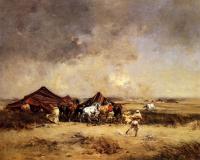 Victor Pierre Huguet - Arab Encampment